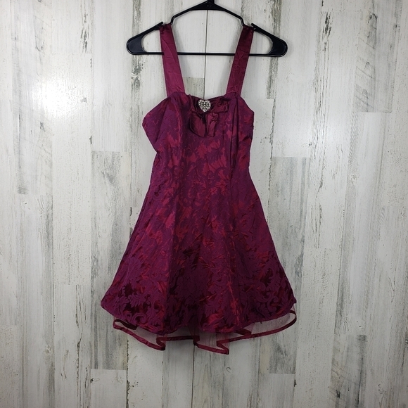 Vintage Next left purple summer mini dress juniors size 3 - Picture 13 of 13